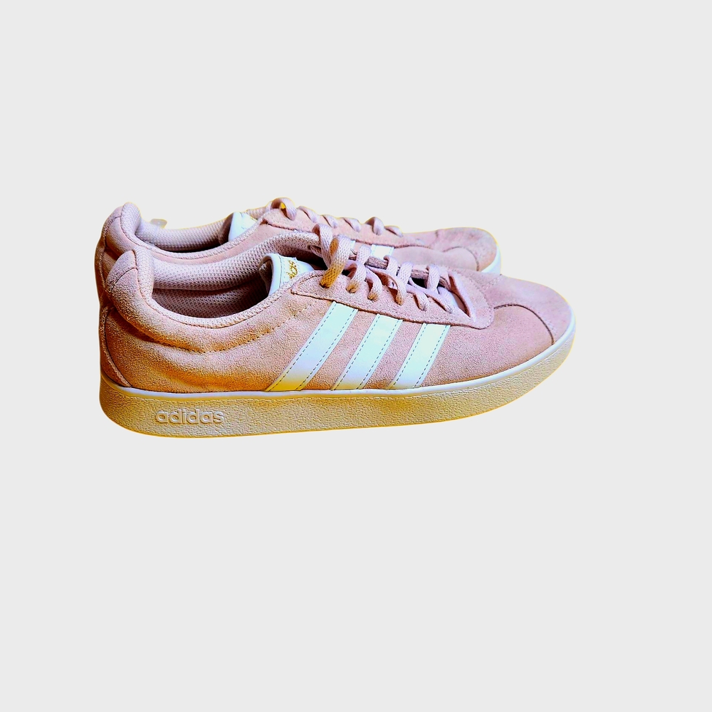 Adidas Pink and White Classic Sneakers
